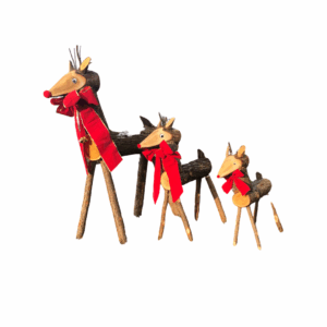 Rustic Wooden Reindeer